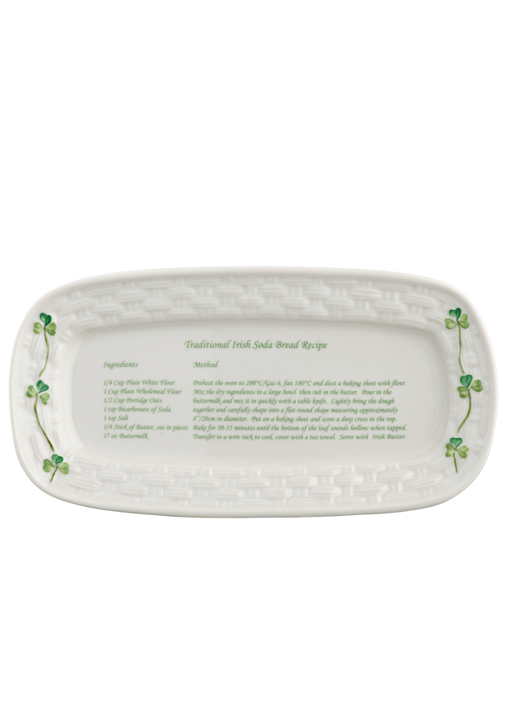 Shamrock Tray - Irish Soda Bread Recipe